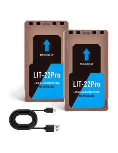 Batería de Litio Recargable Tectra LIT-22 7000mAh Paquete de 2