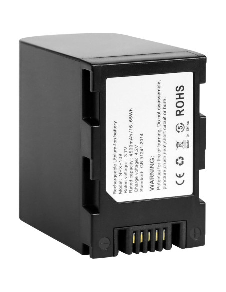 Batería Recargable NPX-108 4500mAh para Videocámaras