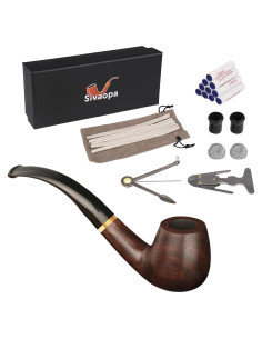 Juego de Pipas de Tabaco Sivaopa Ébano Hechas a Mano