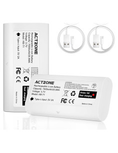Paquete de 2 Baterías Recargables ActZone 7000mAh para Cámara WYZE