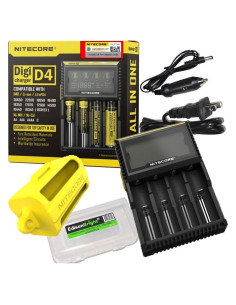 Cargador Inteligente Nitecore D4 para Baterías Li-ion y Ni-MH