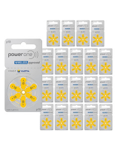 Baterías de Zinc Aire P10 Powerone - 60 Unidades Tamaño 10