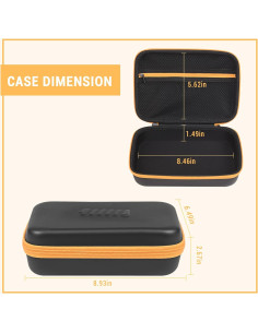 Estuche Organizador de Baterías Stukcaze con Probador - Negro/Naranja 2