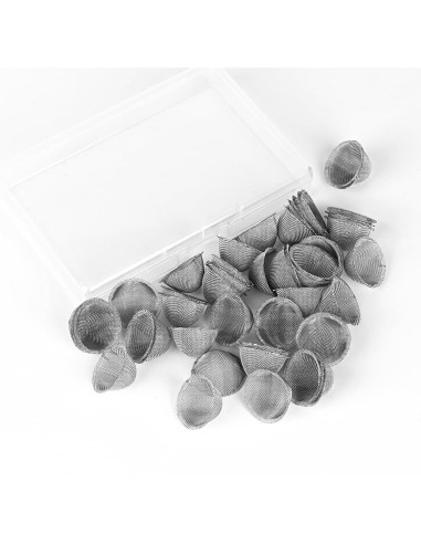 50 Piezas Filtros de Acero Inoxidable Kojcijs 1.91 cm