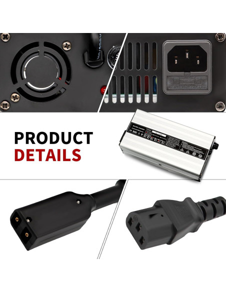 Cargador de Batería 36V 5A Nakkaa para Carro de Golf EZGO