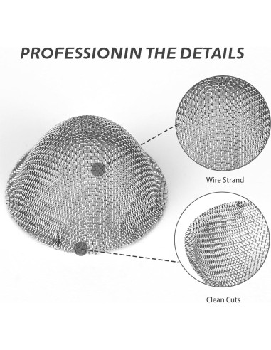 50 Piezas Filtros de Acero Inoxidable Kojcijs 1.91 cm