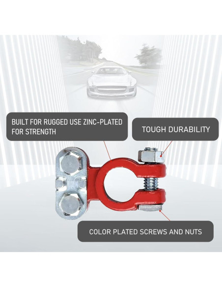 Pack 2 Terminales de Poste Jokormo Cobre Puro 81.9g