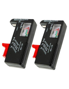 Paquete de 2 probadores de batería Pgzsy para AA AAA 9V