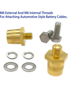Conector de Terminal de Batería YSIL M6 Cobre 4 Piezas 2