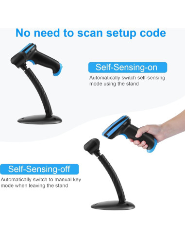 Escáner de Código de Barras 1D Onewscan Inalámbrico USB