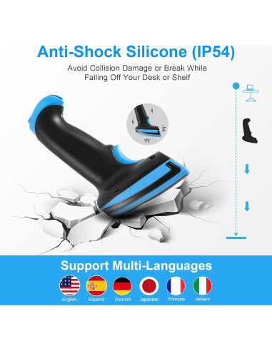 Escáner de Código de Barras 1D Onewscan Inalámbrico USB