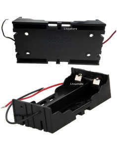 Soporte de Batería 18650 Ltvystore 8 Piezas 2 Slots 3.7V 2