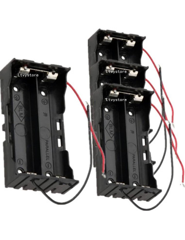 Soporte de Batería 18650 Ltvystore 8 Piezas 2 Slots 3.7V