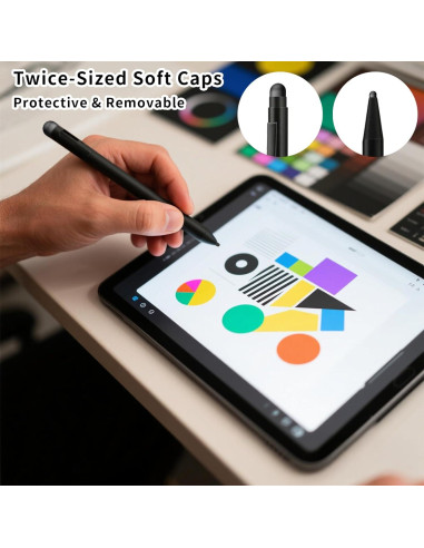 40 Puntas de Goma para Stylus Pretwad - Reemplazo Táctil 0.5 y 0.7 cm