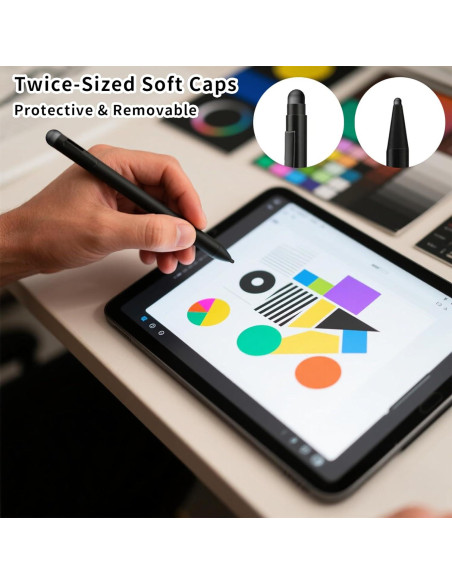 40 Puntas de Goma para Stylus Pretwad - Reemplazo Táctil 0.5 y 0.7 cm