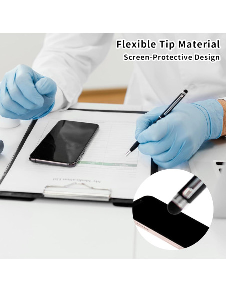 40 Puntas de Goma para Stylus Pretwad - Reemplazo Táctil 0.5 y 0.7 cm