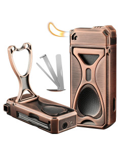 Encendedor de Butano KEJIAR 4 en 1 con Soporte y Accesorios