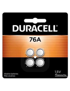 Baterías Alcalinas Duracell 76A 1.5V Paquete de 4
