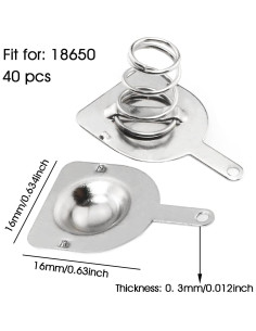 Placas de Conversión de Batería 18650 MEETOOT 40 Pcs 16x16mm 2