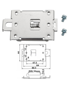 Soporte de Montaje de Riel 35mm DGBRSM - 2 Piezas Metal 2