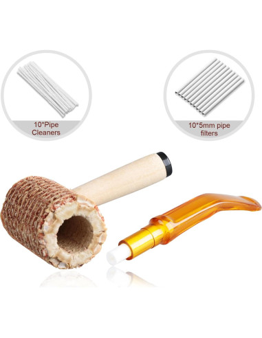 Pipa de Maíz Joyoldelf - Kit para Principiantes con Filtros