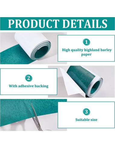 Papel Adhesivo Aislante Eléctrico AHANDMAKER 80mm x 5m Verde