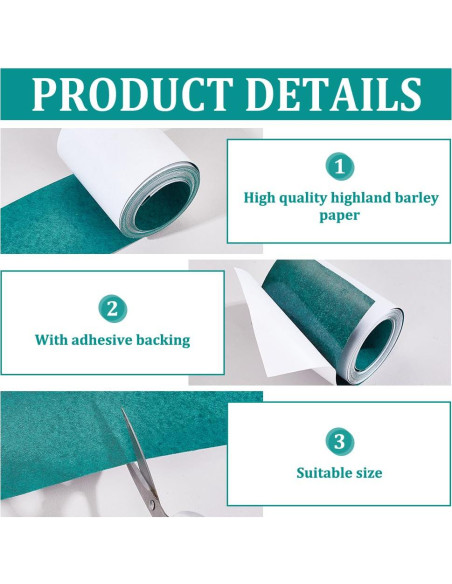 Papel Adhesivo Aislante Eléctrico AHANDMAKER 80mm x 5m Verde