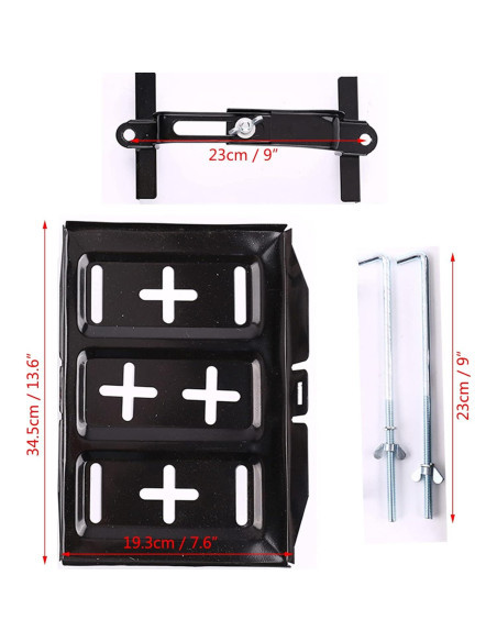 Soporte Universal para Batería de Coche Auto-plaza Ajustable