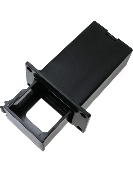 Caja de Batería 9V E-outstanding 2PCS Plástico Negro Vertical