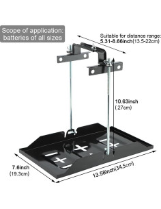 Bandeja de Batería Universal EMVANV 34.5x19.3cm Hierro 2