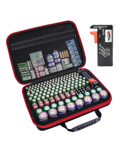 Organizador de Baterías HESPLUS con Probador - 210+ Baterías