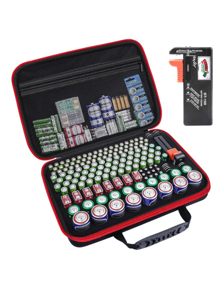 Organizador de Baterías HESPLUS con Probador - 210+ Baterías