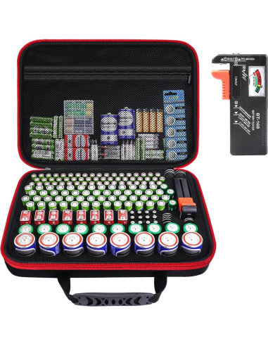 Organizador de Baterías HESPLUS con Probador - 210+ Baterías