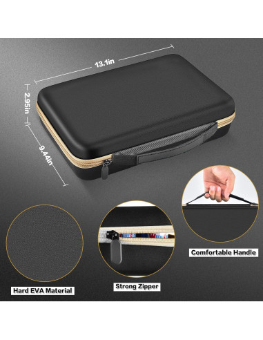 Estuche Organizador de Baterías Boobowl con Probador - Negro