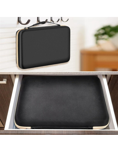 Estuche Organizador de Baterías Boobowl con Probador - Negro