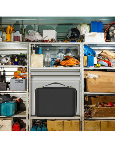 Estuche Organizador de Baterías Boobowl con Probador - Negro