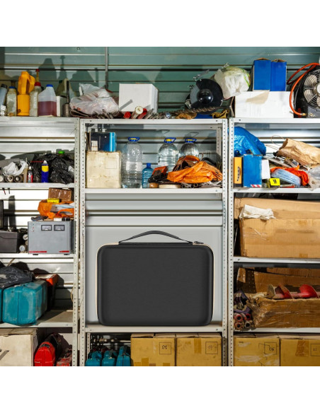 Estuche Organizador de Baterías Boobowl con Probador - Negro