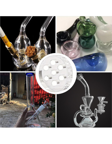 Paquete de 30 pantallas de vidrio CeroDimo 8mm con 7 agujeros