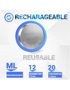 Batería recargable LeFix ML1220 para Dell XPS 13 15 Precision 2