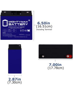 Batería GEL 12V 18AH Mighty Max ML18-12GEL para Jump n Carry 2