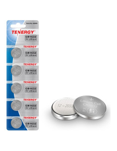 Batería de Botón CR1632 Tenergy - Paquete de 5 Unidades
