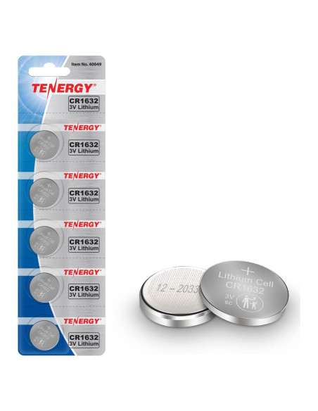 Batería de Botón CR1632 Tenergy - Paquete de 5 Unidades