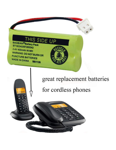 Batería Inalámbrica BAOBIAN BT183342 2.4V 400mAh - 6 Piezas