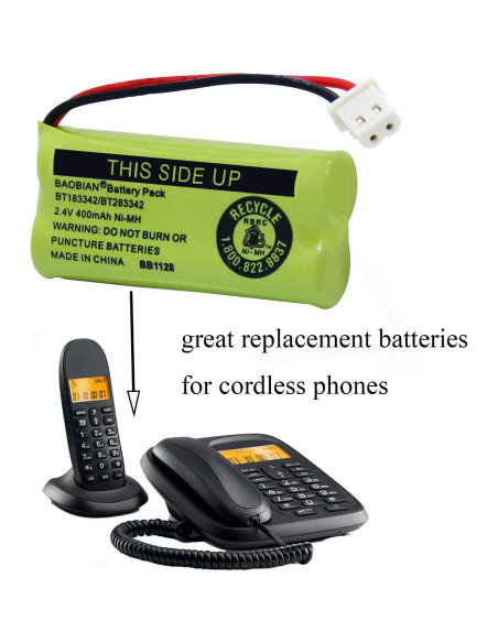 Batería Inalámbrica BAOBIAN BT183342 2.4V 400mAh - 6 Piezas