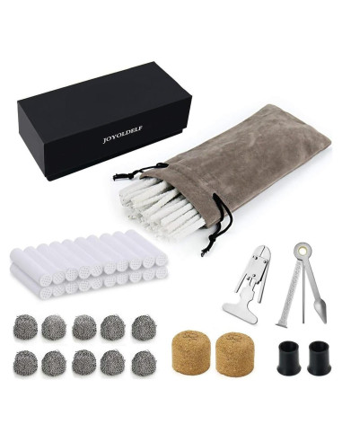 Kit Accesorios para Pipas Joyoldelf - 10 Bolas, 50 Limpiapipas