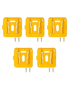 Soporte de Pared para Baterías Dewalt 20V - 5 Paquetes