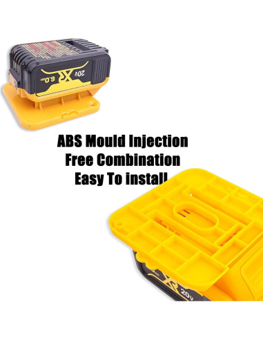 Soporte de Pared para Baterías Dewalt 20V - 5 Paquetes