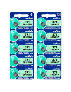 Batería de Óxido de Plata Murata 371 SR920SW 1.55V (10 Unidades)