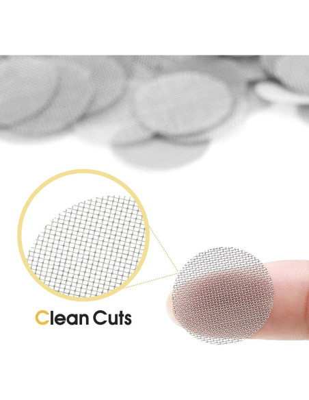 200 Pantallas de Tubo Acero Inoxidable STANKER 12.7 mm