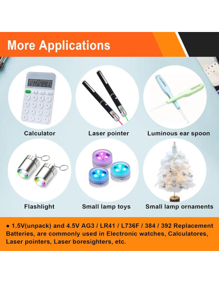 Baterías de botón Bayattoo L736F 30 unidades 4.5V para juguetes